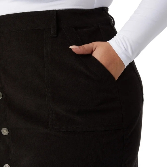 32 Degrees Women's Corduroy Midi Skirt - Picture 5 of 5